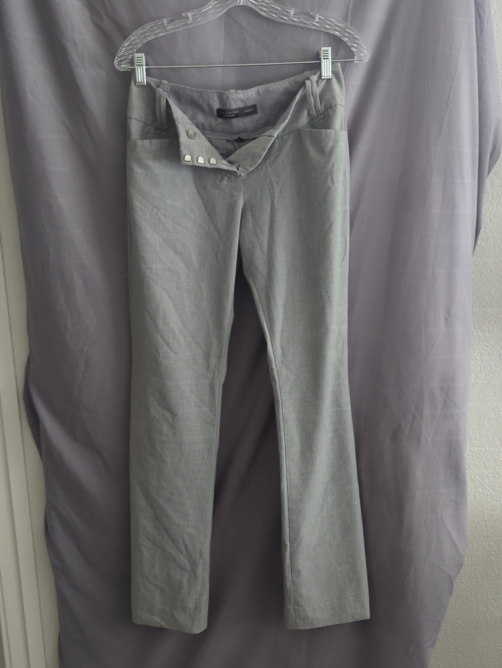 The Limited Women's Gray Boot Cut Dress Pants. Super Cute
